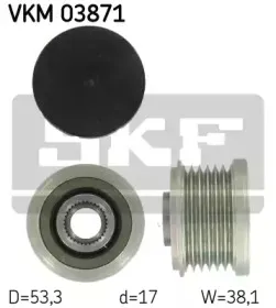 VKM 03871 SKF Механизм свободного хода генератора